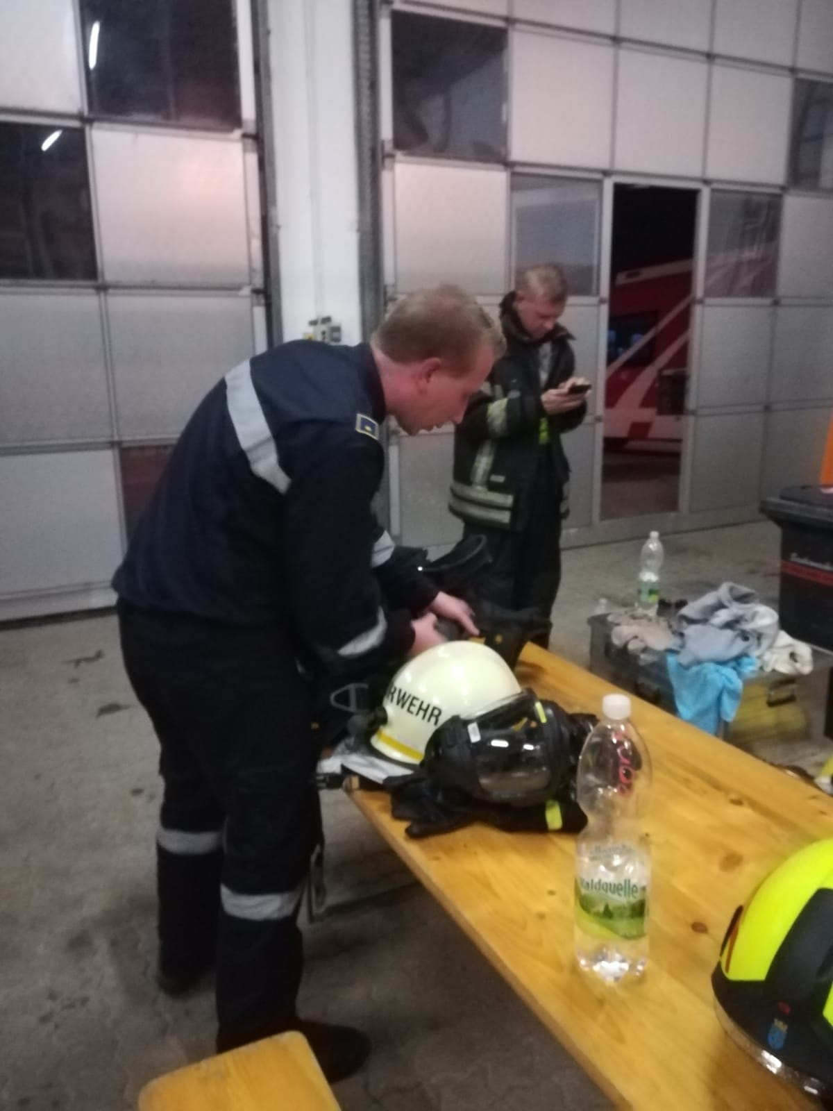 Brandcontainer in Dobersberg Stufe 4 am 22.09.2018 003